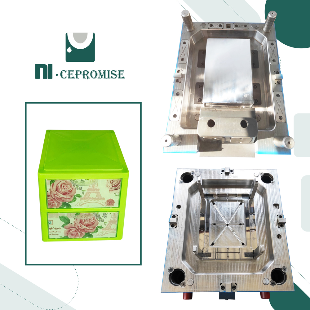 Plastic drawer cabinet mould